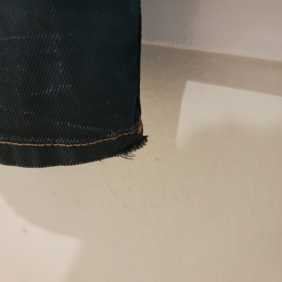 John Varvatos Jeans Men's 30x32 Black Button Fly Regular Straight Denim Designer - Picture 7 of 7